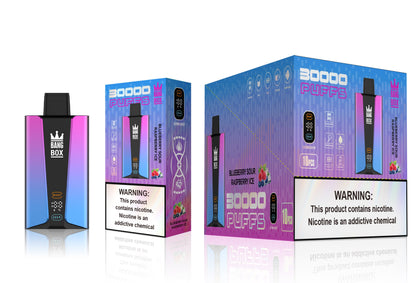 Bangbox 30000puff vape,LED Display capcity Batterya ,35ML 850MAH ,12 Flavor Display