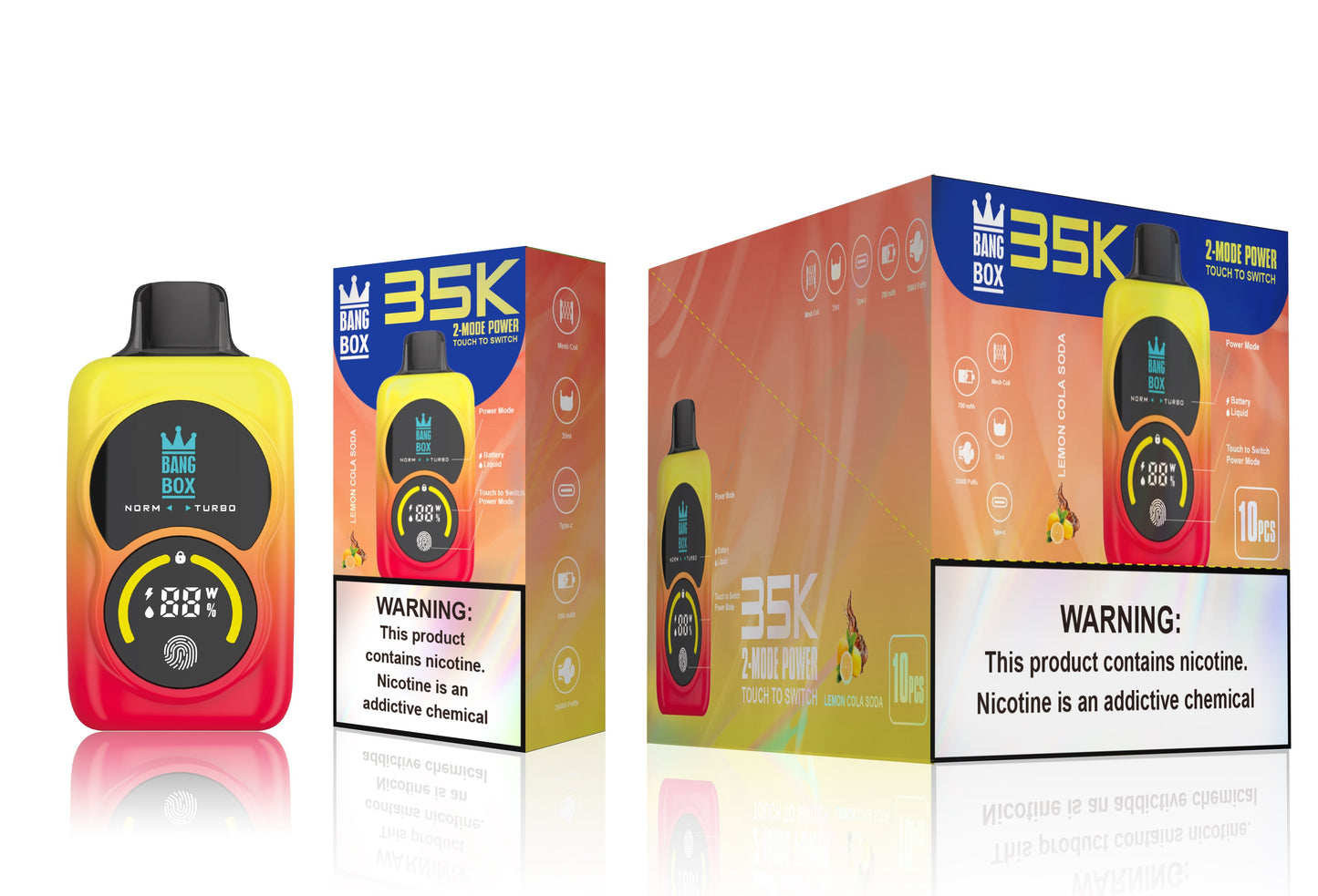 Bang Box 35000 Puffs Disposable Vape - 35ml E-Liquid, 700mAh Disposable Vape 12 Flavors