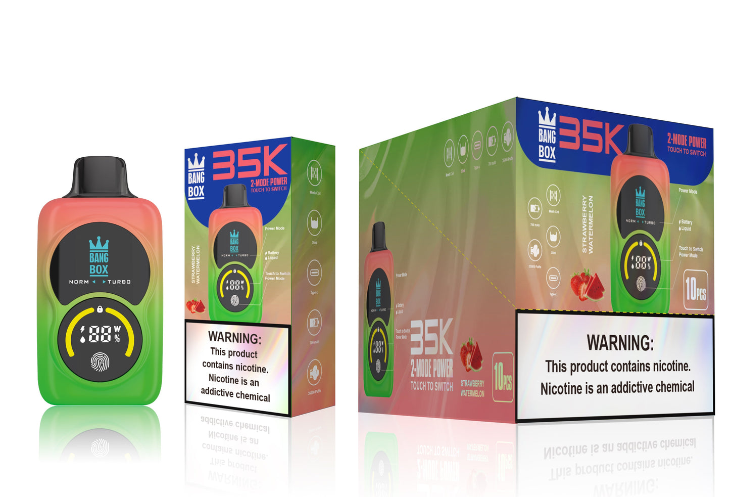 Bang Box 35000 Puffs Disposable Vape - 35ml E-Liquid, 700mAh Disposable Vape 12 Flavors