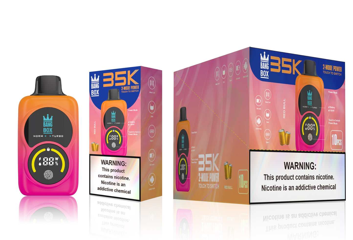 Bang Box 35000 Puffs Disposable Vape - 35ml E-Liquid, 700mAh Disposable Vape 12 Flavors