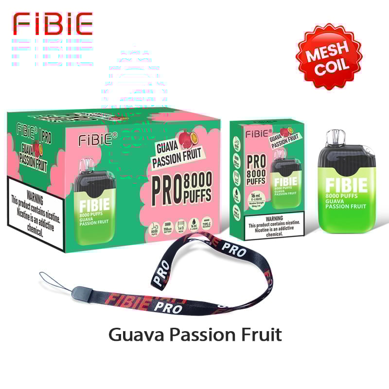 Blueberry-Peach -FIBIE 8000 Puffs Disposable Vapor Wands(8000 PUFFS)