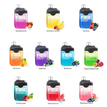 FIBIE  8000 Puffs Disposable Vapor Wands (15 Flavors Collection)