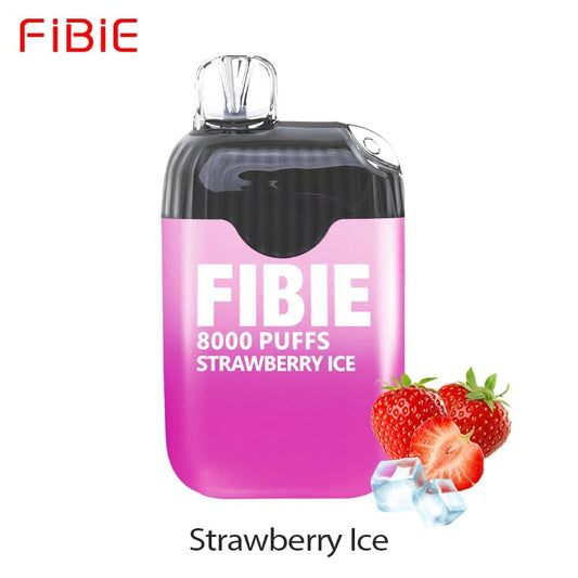 Strawberry--Ice-  FIBIE 8000 Puffs Disposable Vapor Wands(8000 PUFFS)