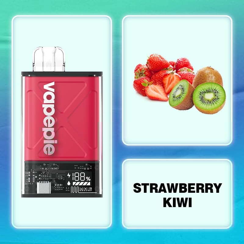 Strawberry Kiwi & VAPEPIE Ultra 12000 PUFFS