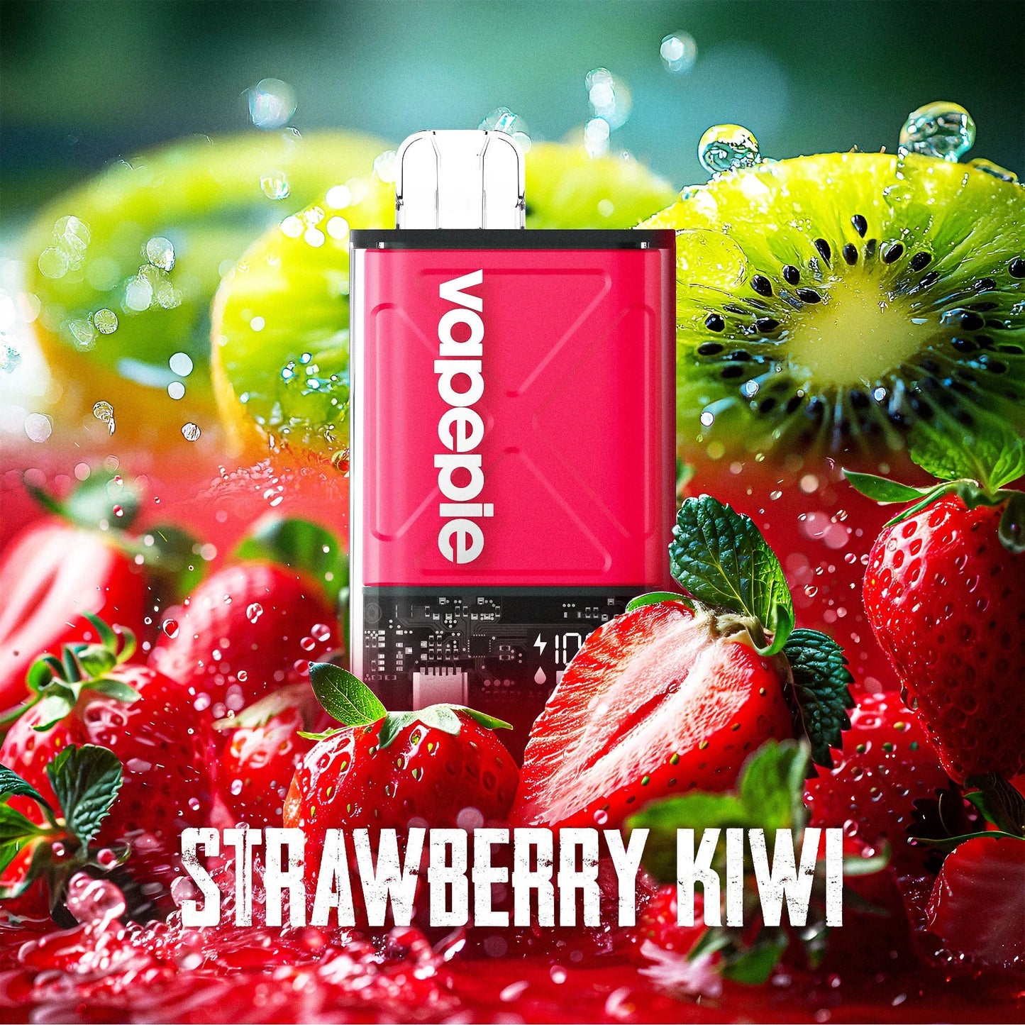 Kiwi Passion Fruit Guava & VAPEPIE Ultra 12000 PUFFS