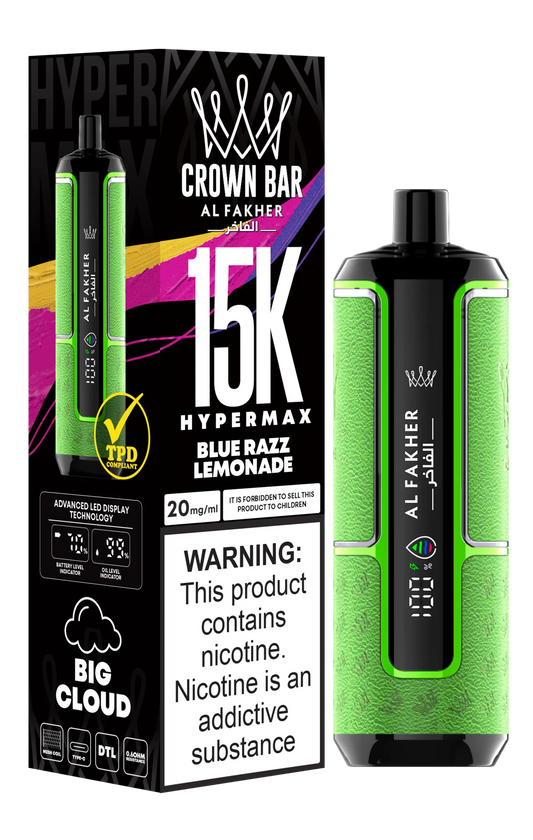 Blue Razz Lemonade Al Fakher HyperMax 15k Puff
