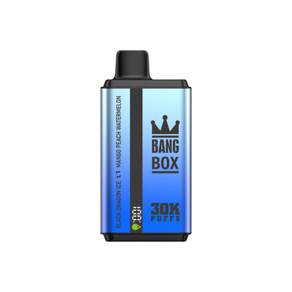 BANGBOX 30000 puffs dual flavors vape,LED Display capcity Batterya ,35ml 850MAH 12 Flavor