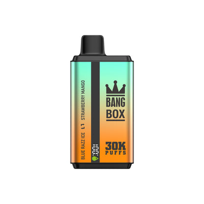 BANGBOX 30000 puffs dual flavors vape,LED Display capcity Batterya ,35ml 850MAH 12 Flavor