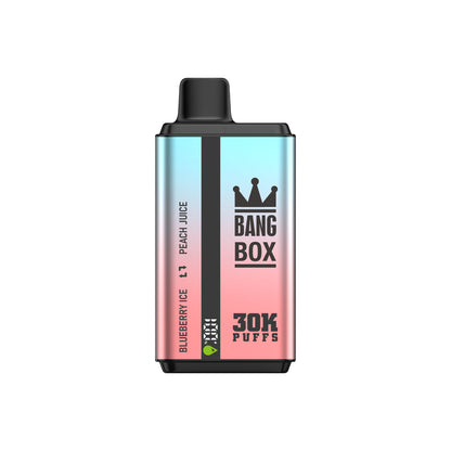 BANGBOX 30000 puffs dual flavors vape,LED Display capcity Batterya ,35ml 850MAH 12 Flavor