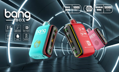 BANGBOX 9000/18000 PUFFS/11 FLAVORS /Battery650Mah /E-juice volume: 28ml 650mAh