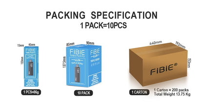 STRAWBERRY -FIBIE 7000 Puffs Disposable Vapor Wands(7000 PUFFS)