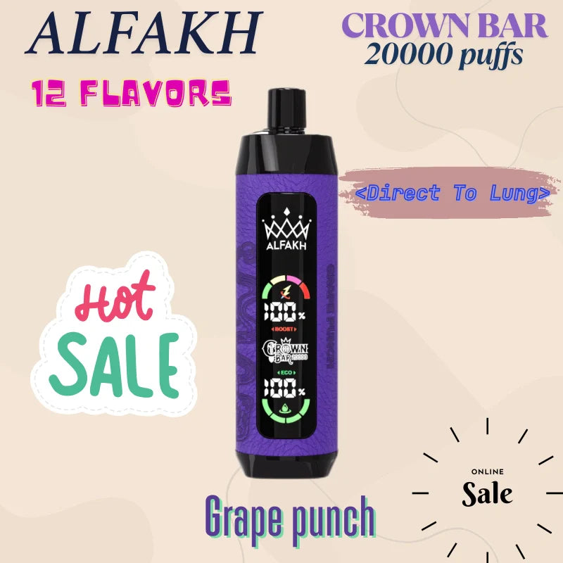 ALFAKH CROWN BAR 20K VAPE Wholesale Direct Price Hot Deal