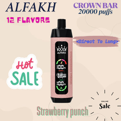 ALFAKH CROWN BAR 20K VAPE Wholesale Direct Price Hot Deal