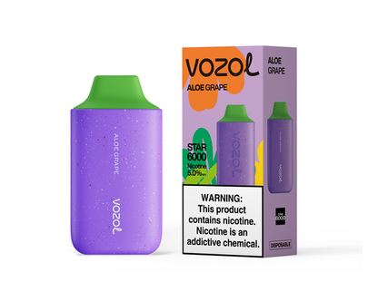 Vozol Star 6,000 puffs-850mAh Battery, 40ml E-liquid, Multiple Nicotine 12 Flavors