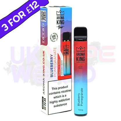Blueberry Pomegranate By Aroma King 600 Puffs Disposable