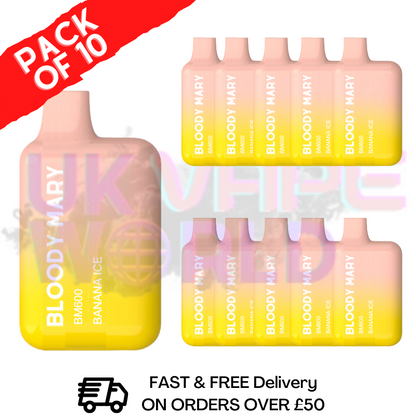 Banana ICE - Bloody Mary 600Puff Box of 10