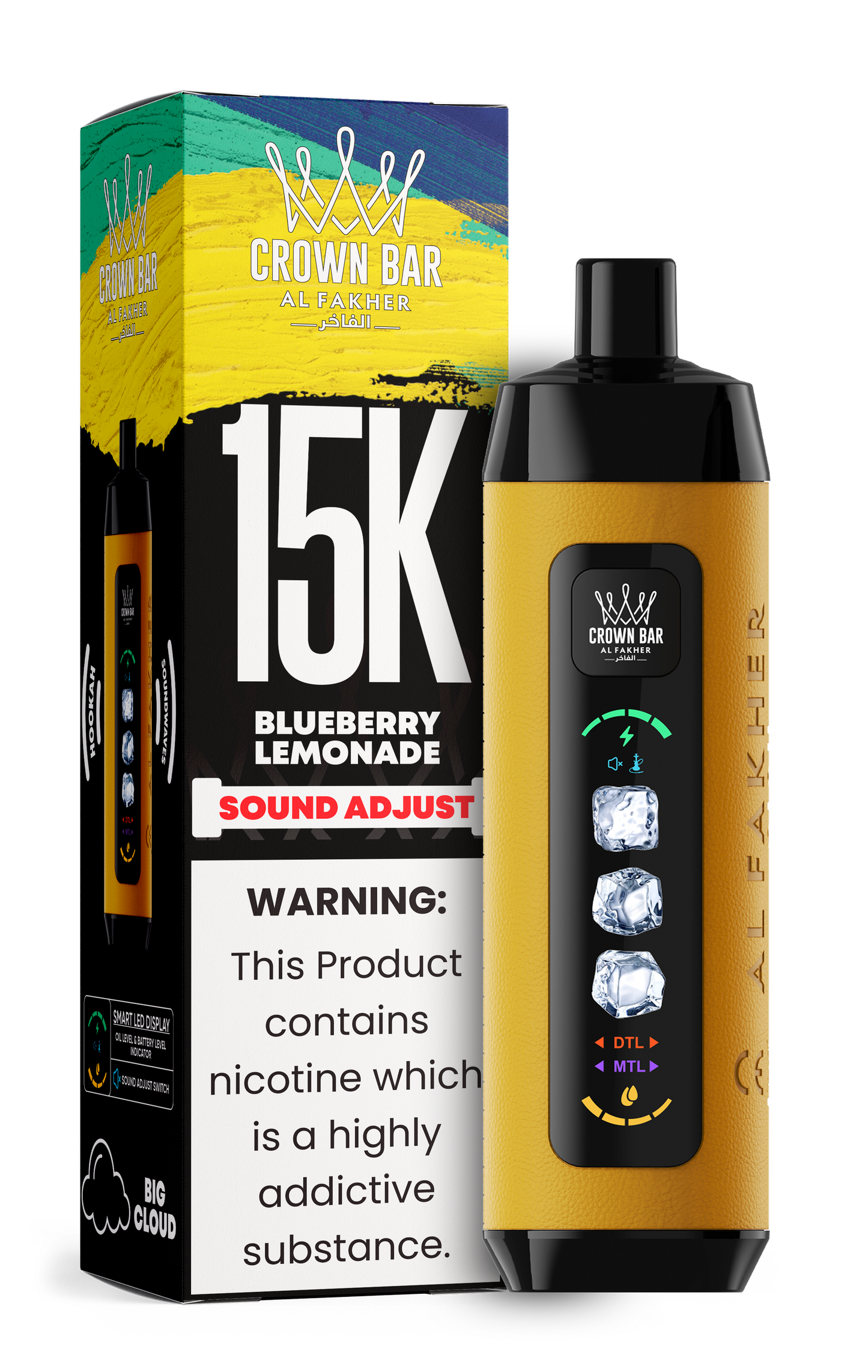 Al Fakher Crown Bar 15k Disposable Vape | Sound Wave