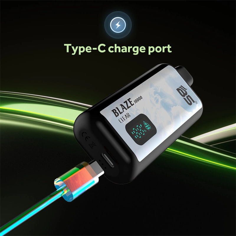 BS Smart Display Screen 1.0 Ohm Mesh Coil 12ml E Liquid Vaporizer Cigarette 10000 Puffs Electronic Cigarette Nic 2% 3% 5%