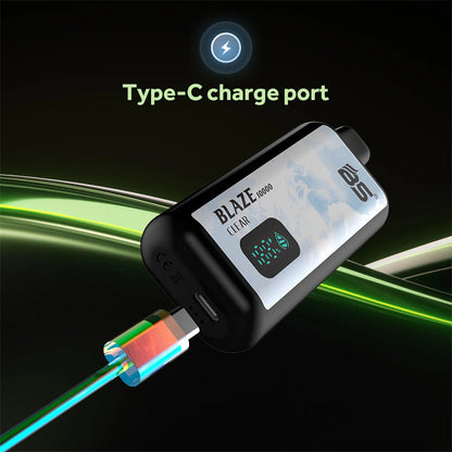 BS Smart Display Screen 1.0 Ohm Mesh Coil 12ml E Liquid Vaporizer Cigarette 10000 Puffs Electronic Cigarette Nic 2% 3% 5%