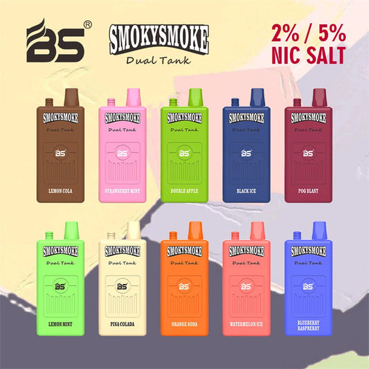 Breze Stiik Bs Smokysmoke 16000 Puffs 650mah Rechargeable Disposable Vape Vaper With Dual Tank 18ml