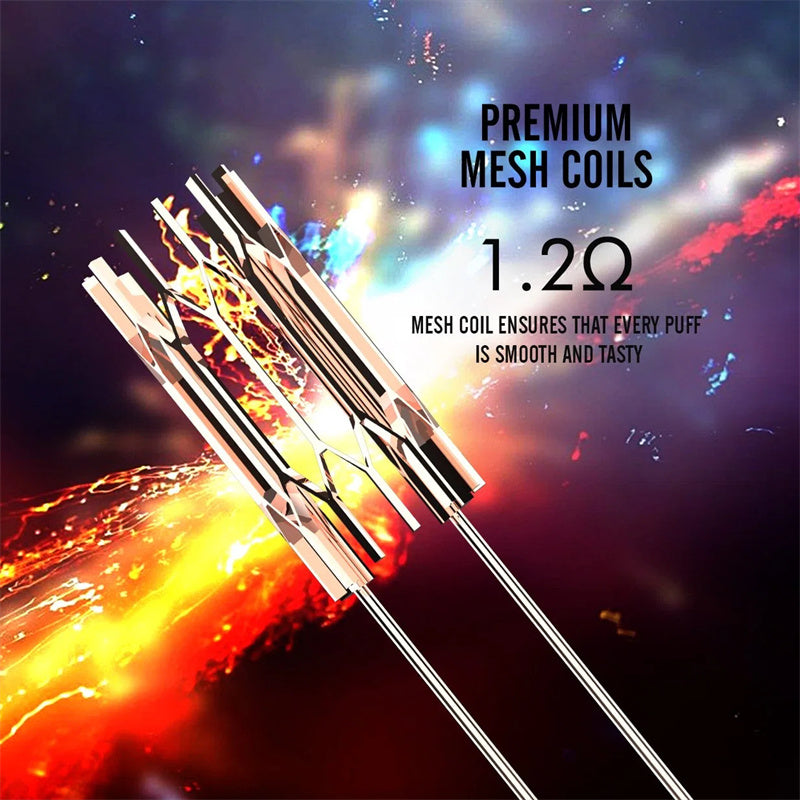 BS Smart Display Screen 1.0 Ohm Mesh Coil 12ml E Liquid Vaporizer Cigarette 10000 Puffs Electronic Cigarette Nic 2% 3% 5%