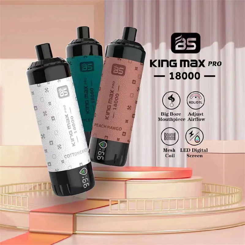 Breze Stiik King Max Kingmax PRO 18000 Puffs Vaper Wholesale Electronic Cigarette Disposable vape BS vape