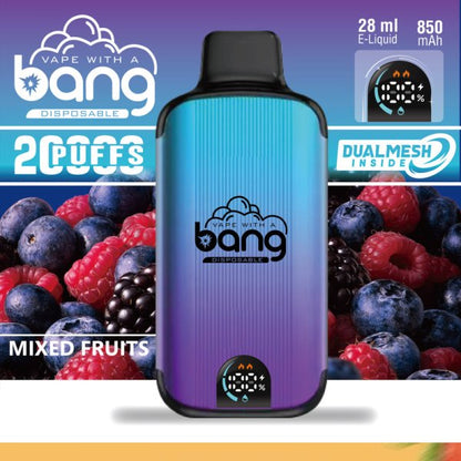 Bang Disposable Vape 20000 puffs Original Randm Tornado Digital Smart Screen 25.0mL 650mAh 12 Flavors