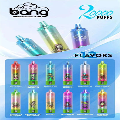 Bang 20000 Puff Canada Bar E Cigarette Atvs 15000/18000 Coming10000 Thunder 20000 Crystal 20000 Explorer Shisha Explorer Disposable Vape Wholesale
