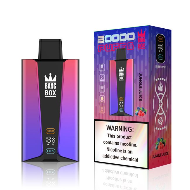 Bang Box 30000 Puffs Dual Mesh (0% - 5%) Low Nicotine Bulk Buy Rechargeable Disposable Vapes Pen Wholesale- 35ml E-Liquid, 850mAh Battery 12 Flavors