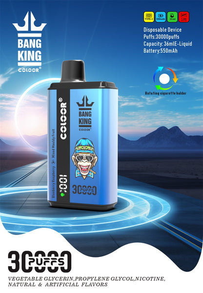 Bang King Colloor 30000 Puffs Vape 30K Disposable Vape Pen E Cigarette Prefilled 36ml 550mAh