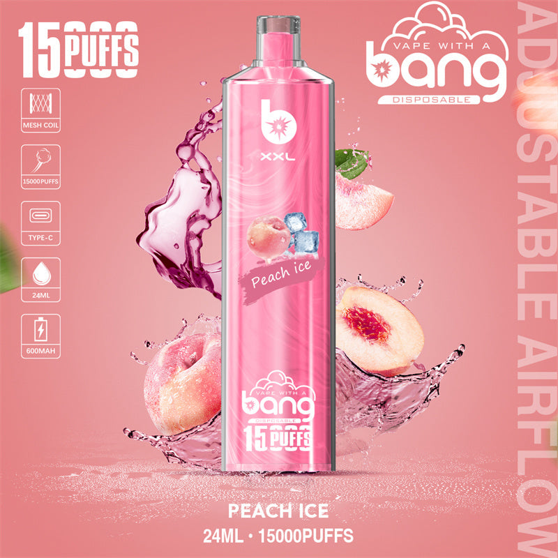 Bang 15000 Puffs Vape 15K Disposable Vape Pen E Cigarette Prefilled 15ml  600mAh Disposable Vape 20 Flavors