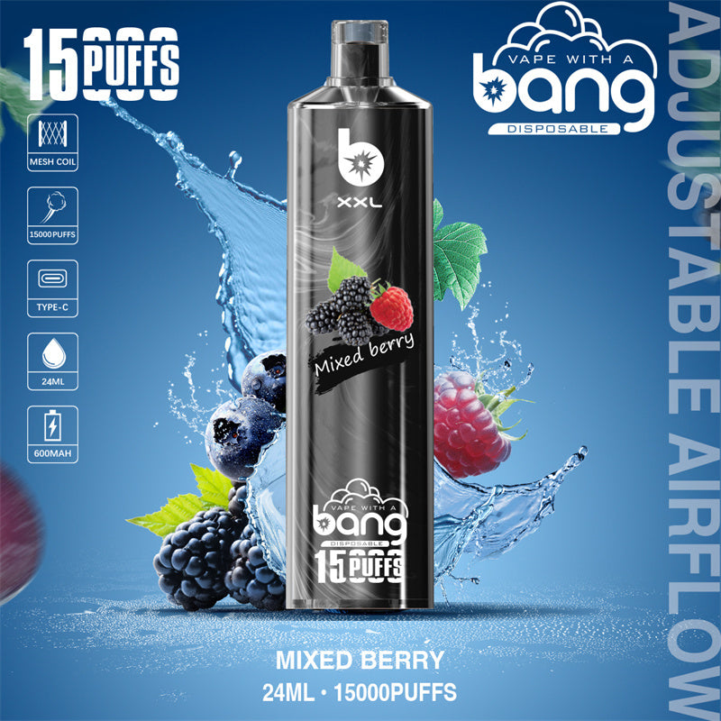 Bang 15000 Puffs Vape 15K Disposable Vape Pen E Cigarette Prefilled 15ml  600mAh Disposable Vape 20 Flavors