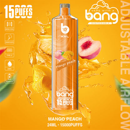 Bang 15000 Puffs Vape 15K Disposable Vape Pen E Cigarette Prefilled 15ml  600mAh Disposable Vape 20 Flavors