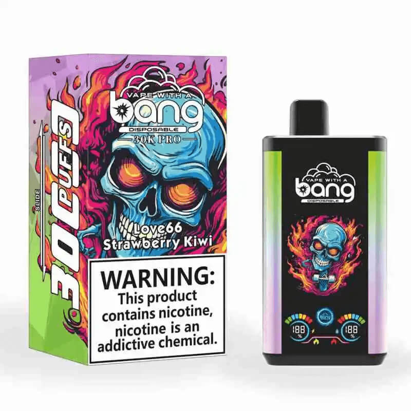 Bang 30000 Puffs PRO 30k puffs Disposable Vape(0% TO 5%Nicotine ) 30ML 850mah Rechargeable 16 Flavors