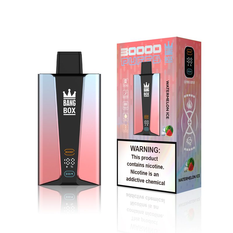 Bang Box 30000 Puffs 0% 2% 3% 5% Low Nicotine Bulk Buy 850mAh battery Rechargeable 35ml e-liquid Disposable Vapes Pen Wholesale 12 Flavors