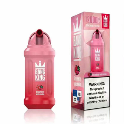 Bang King 12000 Puffs Disposable Vape(0% to 5% Nicotine)- 23ml E-Liquid, 850mAh Battery 20 Flavors