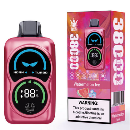 Bang Beach 38000 Puffs Vape - 38ml 850mAh Battery E-liquid, 0%-5% Nicotine, 12 Flavors