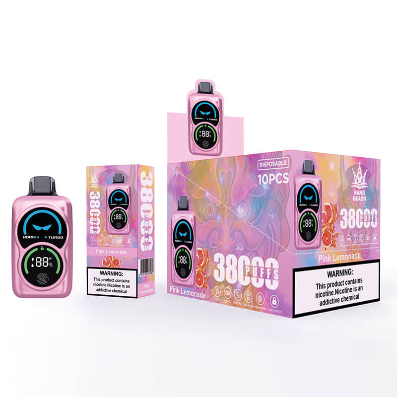 Bang Beach 38000 Puffs Vape - 38ml 850mAh Battery E-liquid, 0%-5% Nicotine, 12 Flavors
