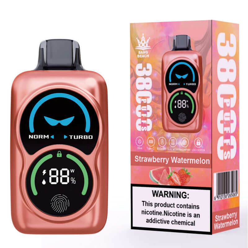 Bang Beach 38000 Puffs Vape - 38ml 850mAh Battery E-liquid, 0%-5% Nicotine, 12 Flavors