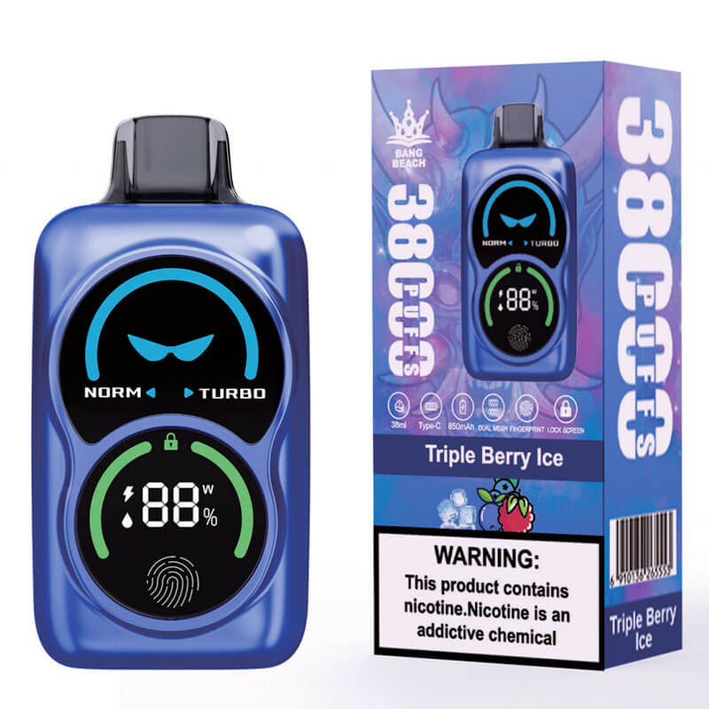 Bang Beach 38000 Puffs Vape - 38ml 850mAh Battery E-liquid, 0%-5% Nicotine, 12 Flavors