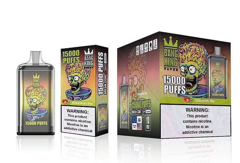Bang King 15000 Puffs 0% 2% 3% 5% Nicotine Rechargeable Disposable Pod