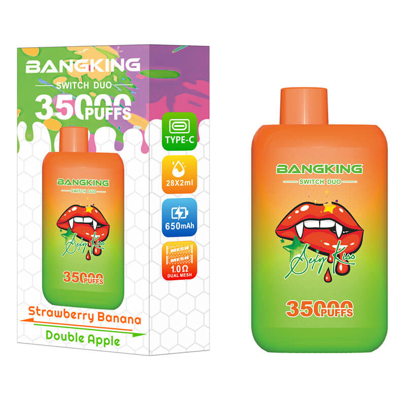 Bang King 35000 Puffs Disposable Vape - 36ml E-Liquid, 650mAh Battery (0% to 5% Nicotine) 12 Flavors