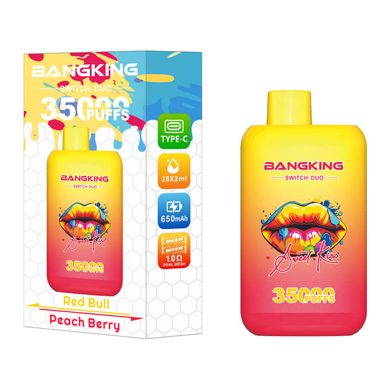 Bang King 35000 Puffs Disposable Vape - 36ml E-Liquid, 650mAh Battery (0% to 5% Nicotine) 12 Flavors