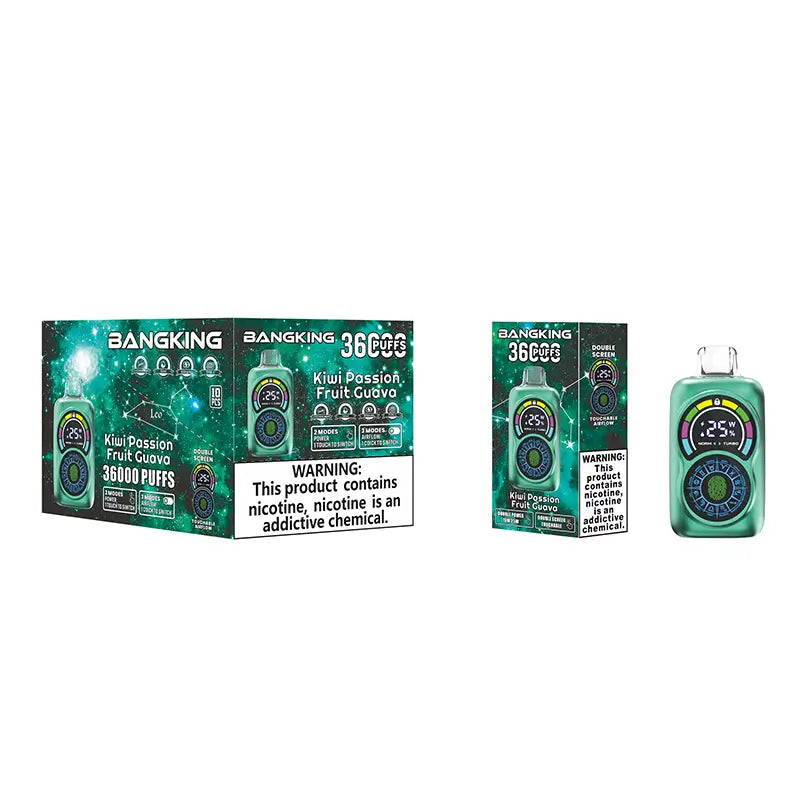 Bang King 36000 Puffs Disposable Vape - 30ml E-Liquid, 650mAh Battery 12 Flavors