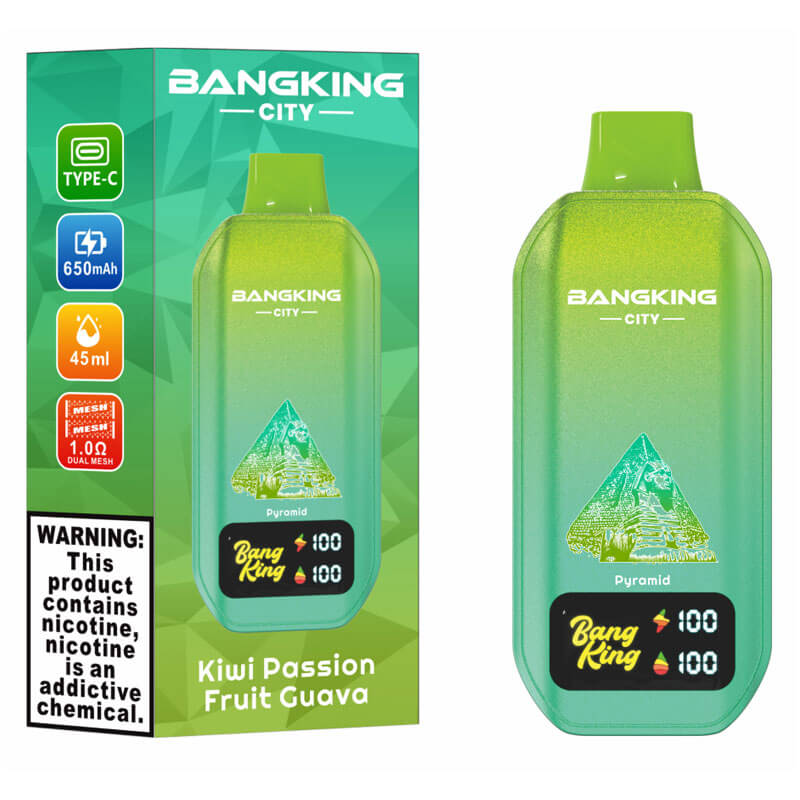 Bang King City 50000 Puffs Vape - 45ml E-liquid,650mAh  0%-5% Nicotine, 12 Flavors