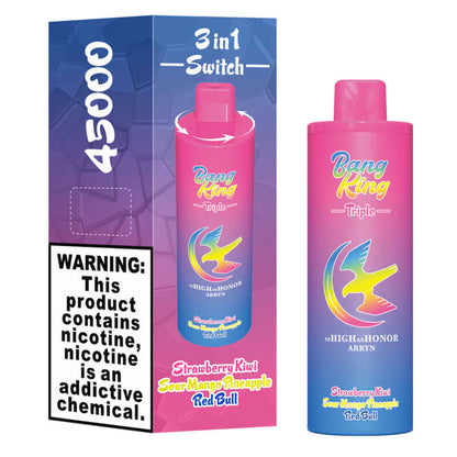 Bang King Triple 45000 Puffs Vape - 3*15ml E-liquid, 650mAh ,0%-5% Nicotine, 10 Flavors