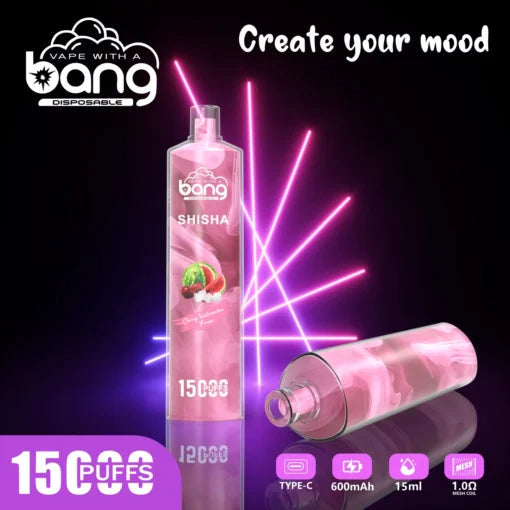 Bang 15000 Puffs Vape 15K Disposable Vape Pen E Cigarette Prefilled 15ml  600mAh Disposable Vape 20 Flavors