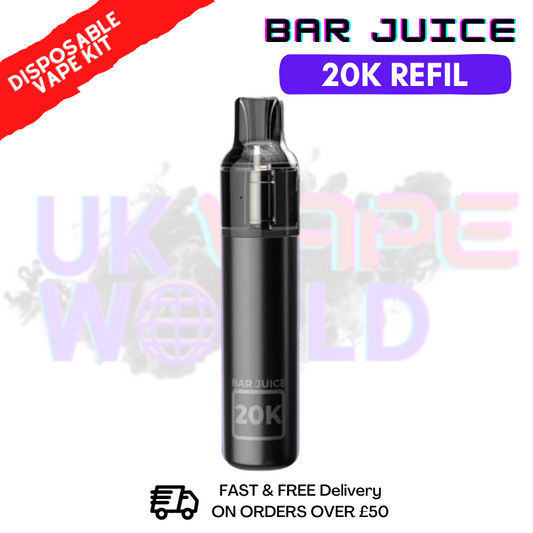 Black Bar Juice 20K Puff Refil Disposable Kit + FREE Eliquid