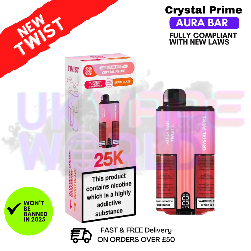 Blueberry Cherry Cranberry Crystal Prime 25K Puff Kit