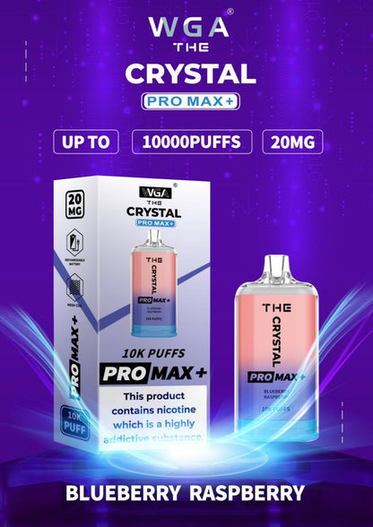 The Crystal Pro Max + 10000 Puffs Disposable Vape Pod